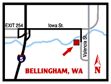 Map of Bellingham, WA