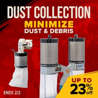 Banner for 012026 Inventory Clearance Dust Collection