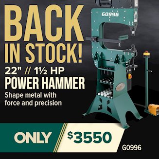 Banner for G0996 Power Hammer - Back in stock