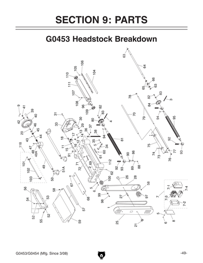 Part Diagram for G0453