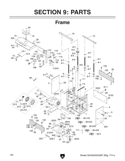 Part Diagram for G0459P