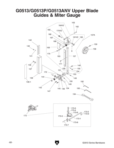 Part Diagram for G0513P