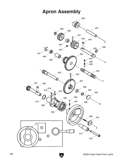 Part Diagram for G0554