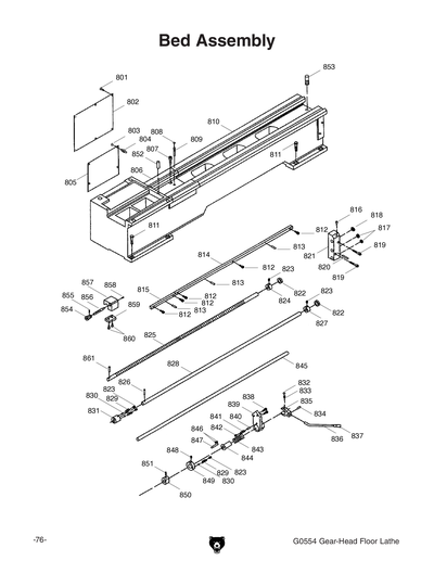 Part Diagram for G0554