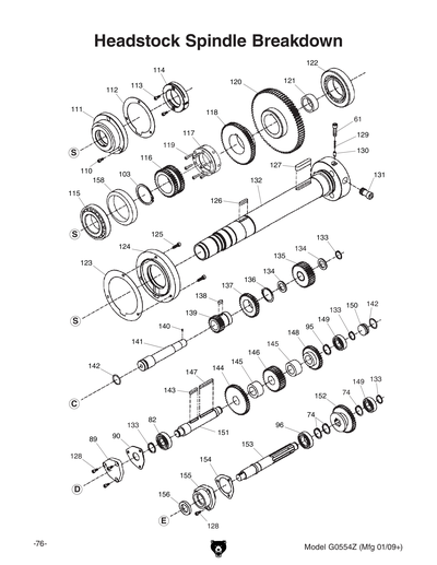 Part Diagram for G0554Z