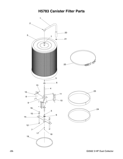 Part Diagram for G0562