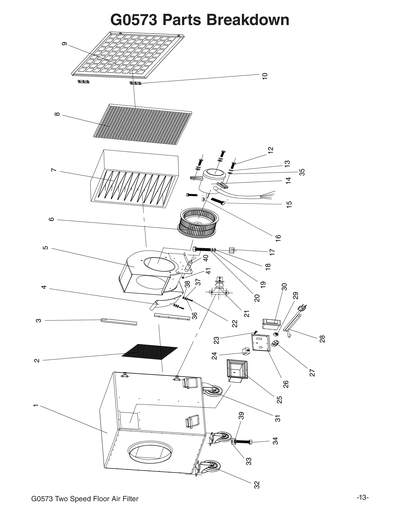 Part Diagram for G0573