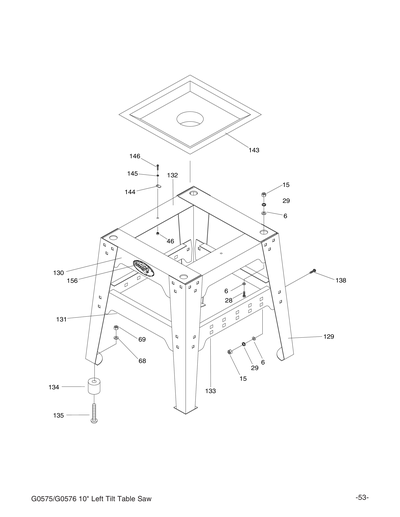 Part Diagram for G0576
