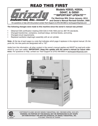 grizzly Parts for 43