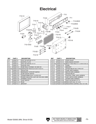 Part Diagram for G0592