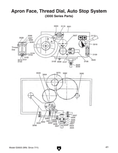 Part Diagram for G0600