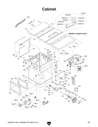 Part Diagram for G0606X1
