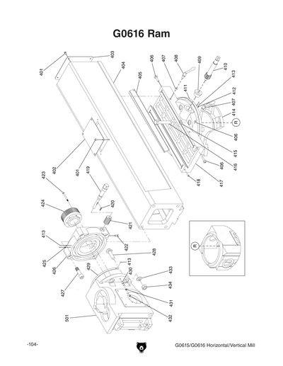 Part Diagram for G0616
