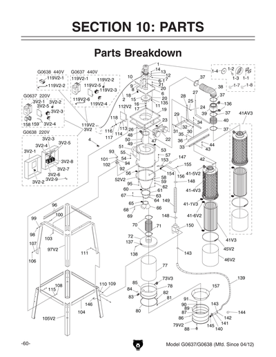 Part Diagram for G0638
