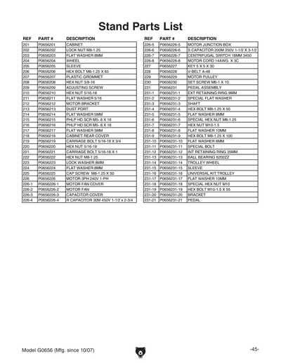 Part Diagram for G0656