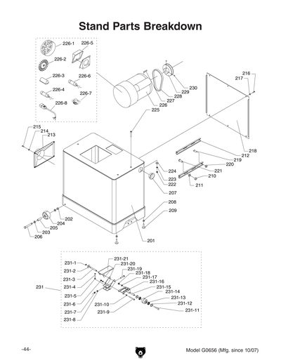 Part Diagram for G0656PX