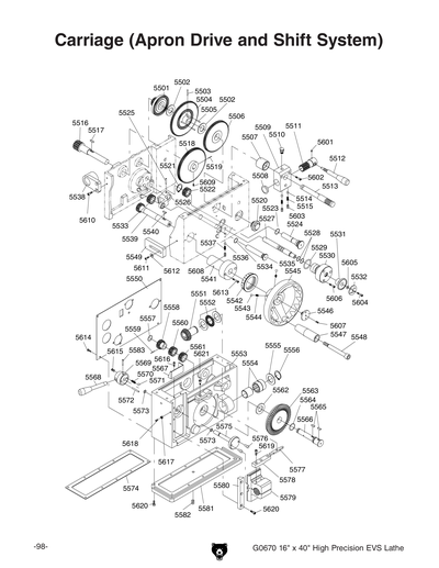 Part Diagram for G0670