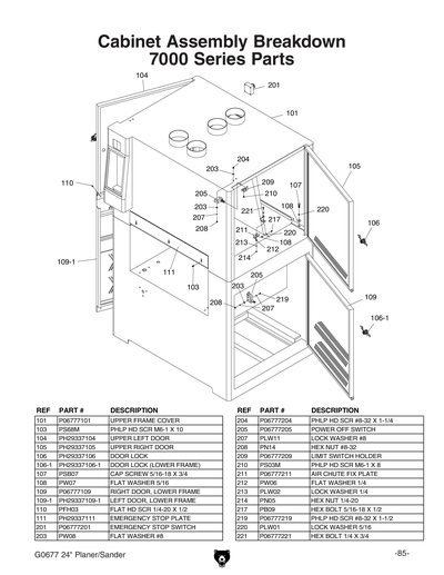 Part Diagram for G0677