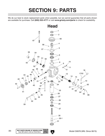 Part Diagram for G0678