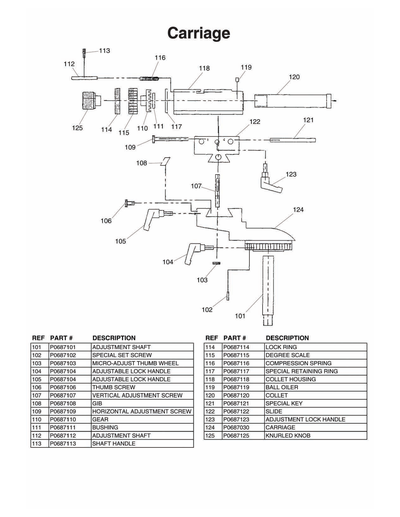 Part Diagram for G0687