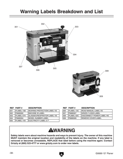 Part Diagram for G0689