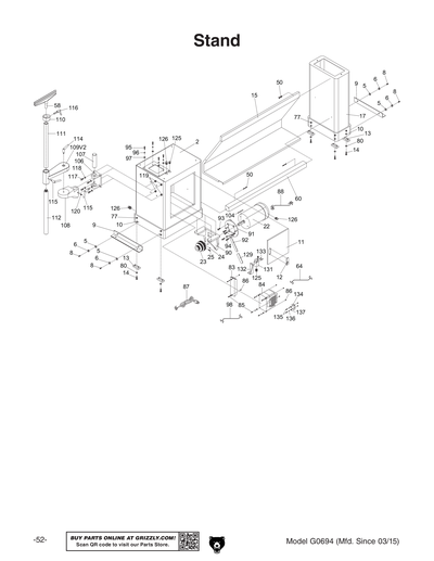 Part Diagram for G0694