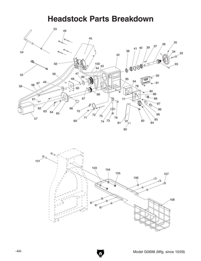 Part Diagram for G0698