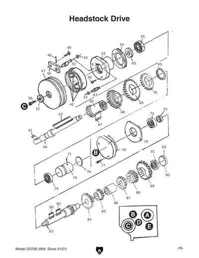 Part Diagram for G0709