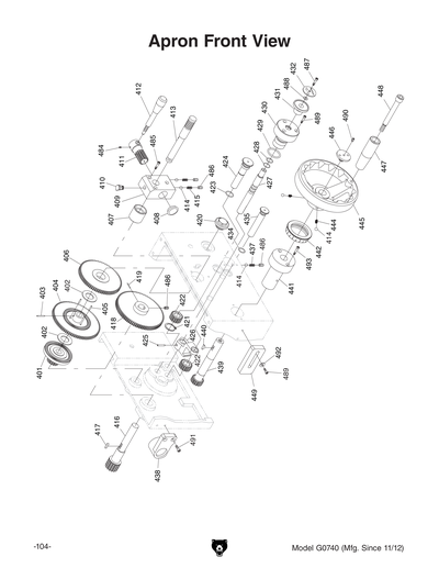 Part Diagram for G0740