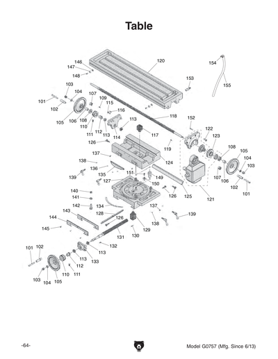 Part Diagram for G0757