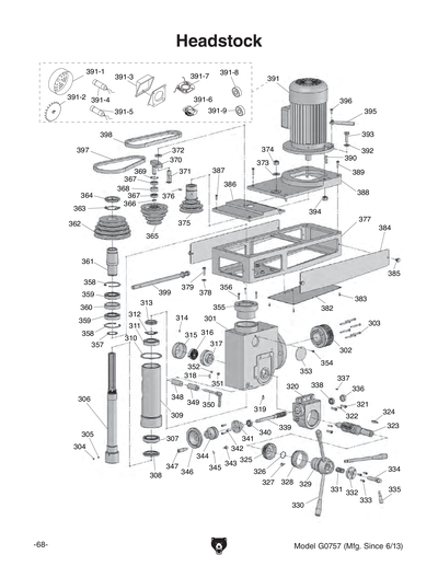Part Diagram for G0757