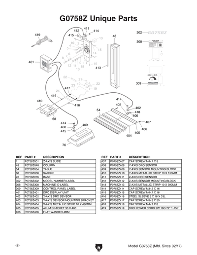 Part Diagram for G0758Z