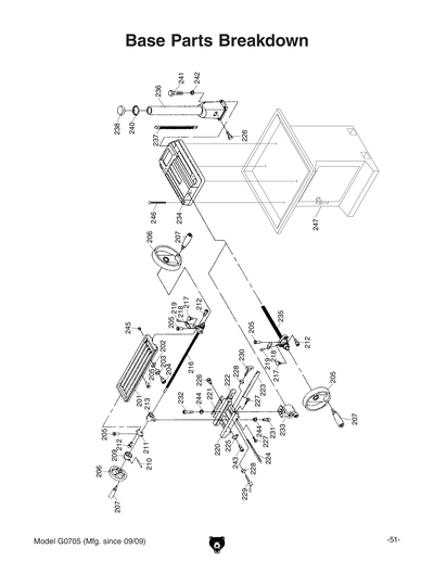 Parts for G0760 8
