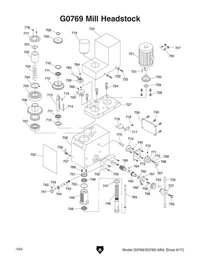 Part Diagram for G0769