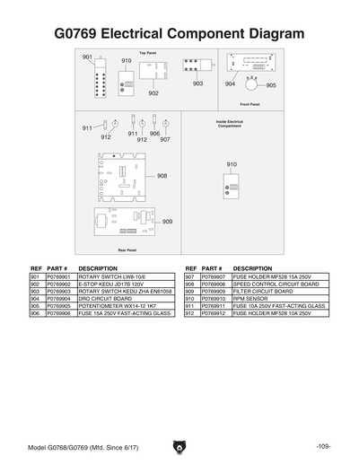 Part Diagram for G0769