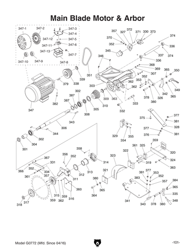 Part Diagram for G0772