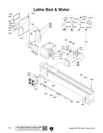 Part Diagram for G0776