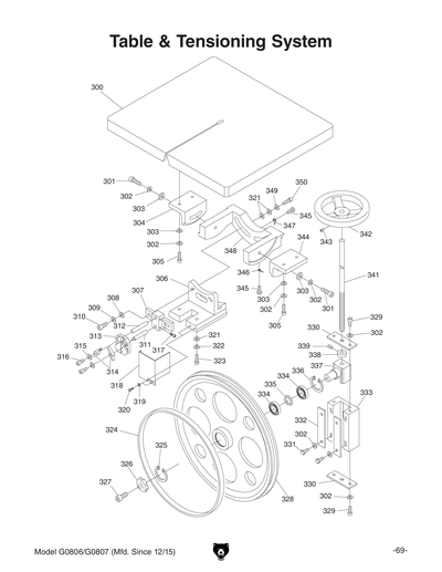Part Diagram for G0807