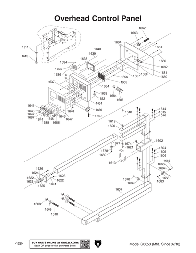Part Diagram for G0853