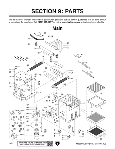 Part Diagram for G0888