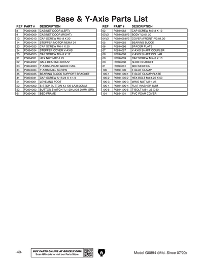 Part Diagram for G0894