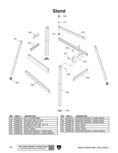 Part Diagram for G0938
