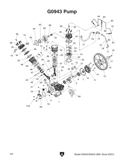 Part Diagram for G0943