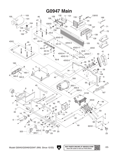Part Diagram for G0947