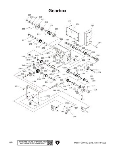 Part Diagram for G0949G