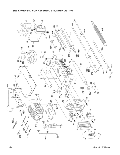 Part Diagram for G1021