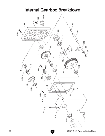 Part Diagram for G1021X