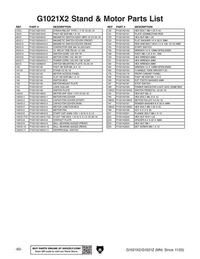 Part Diagram for G1021Z