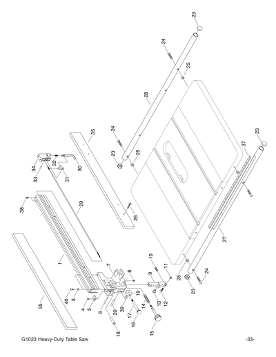 Part Diagram for G1023