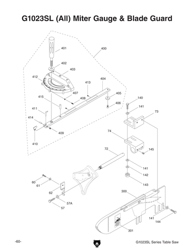 Part Diagram for G1023SLWX3
